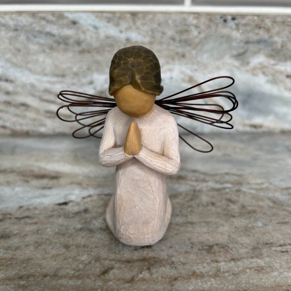 Willow Tree 1999 Angel of Prayer Kneeling Figurine Susan Lordi Demdaco WITH BOX